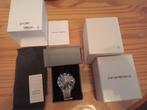 Nieuw Armani horloge in doos en met papieren., Ophalen of Verzenden, Nieuw, Staal, Overige merken