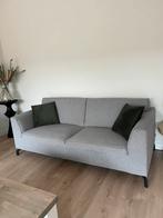 3-zitsbank en een 2-zitsbank in lichtgrijze stof, 150 tot 200 cm, Tweepersoons, 75 tot 100 cm, Ophalen of Verzenden