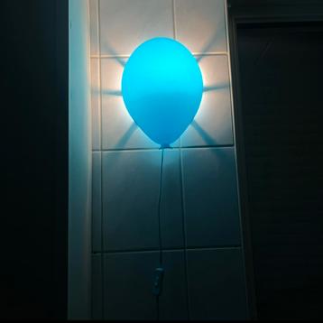 IKEA vintage Drömminge ballonvorm wandlamp - blauw beschikbaar voor biedingen