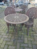 Gietijzeren tuinset, Ophalen, Gebruikt, Overige materialen, 2 zitplaatsen