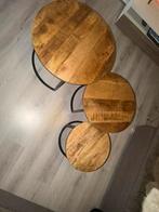 Salon tafels, Huis en Inrichting, Tafels | Salontafels, Rond, Zo goed als nieuw, Minder dan 50 cm, 50 tot 100 cm