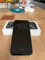 iPhone 15 Pro Zwart Titanium - Zo goed als nieuw, Ophalen, 128 GB, Zwart, Zo goed als nieuw