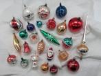 Leuke kleurrijke set vintage kerstballen, Diversen, Kerst, Ophalen of Verzenden, Gebruikt