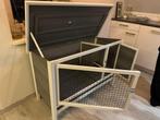 Konijnenhok - praktisch en comfortabel, Ophalen, 110 cm of meer, 60 tot 90 cm, Zo goed als nieuw