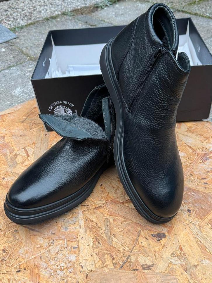 Sioux Ursio Leren Winter Boots - Maat 42 - Nieuw!, Kleding | Heren, Schoenen, Nieuw, Boots, Zwart, Ophalen of Verzenden