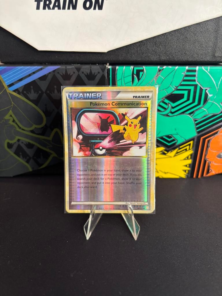 Pokemon trainer communication 98/103, Hobby en Vrije tijd, Verzamelkaartspellen | Pokémon, Zo goed als nieuw, Losse kaart, Foil