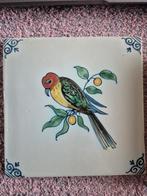 Makkum Tegel met Vogel, Antiek en Kunst, Antiek | Wandborden en Tegels, Ophalen of Verzenden