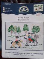 Leuk borduurpakket van dmc, Riding school, Ophalen of Verzenden, Zo goed als nieuw, Handborduren, Borduurpakket