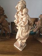 Houten beeld Maria met Kind Jezus - 50cm, Ophalen of Verzenden