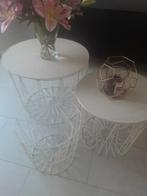 Te koop wilt salontafel 4 stuk, Huis en Inrichting, Tafels | Salontafels, 50 tot 100 cm, Rond, Zo goed als nieuw, Minder dan 50 cm