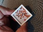 Lot met kleine ronde carneool cabochons, Ophalen of Verzenden, Zo goed als nieuw