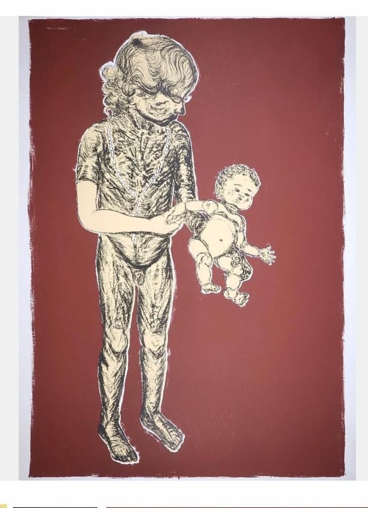 Zeefdruk van Margriet Thissen, Antiek en Kunst, Kunst | Litho's en Zeefdrukken, Ophalen of Verzenden