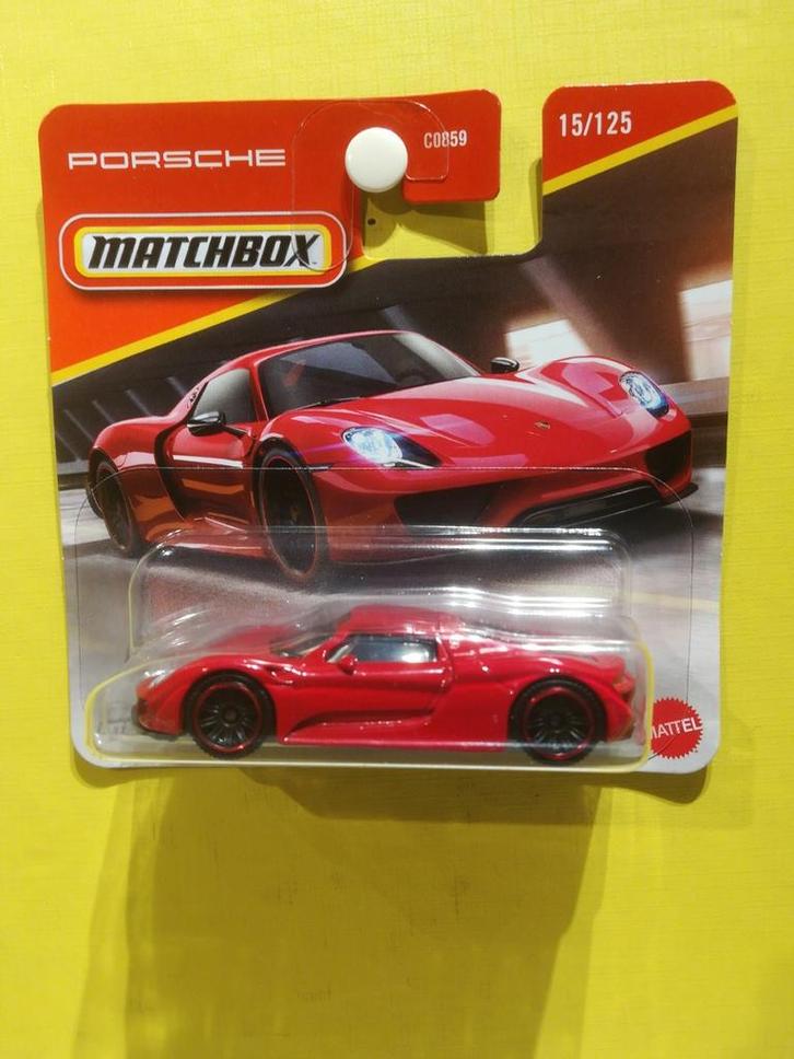 Porsche 918 Spyder Matchbox 15/125 2025, Hobby en Vrije tijd, Modelauto's | Overige schalen, Nieuw, Auto, Ophalen of Verzenden