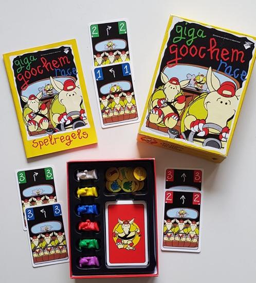 Giga Goochem Race, Hobby en Vrije tijd, Gezelschapsspellen | Kaartspellen, Zo goed als nieuw, Een of twee spelers, Drie of vier spelers