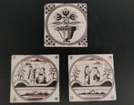 Antieke Tegeltjes met Bijbelse Voorstellingen, Antiek en Kunst, Ophalen of Verzenden