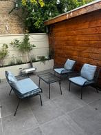Loungeset, Ophalen, 4 zitplaatsen, Gebruikt, Aluminium