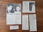 Berichtjes huwelijk en scheiding Madonna en Sean Penn, Verzamelen, Ophalen of Verzenden, 1980 tot heden, Knipsel(s)