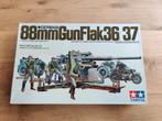 Tamiya 88mm flak gun MM117 1:35, Hobby en Vrije tijd, Modelbouw | Overige, Wapens, Zo goed als nieuw, Groter dan 1:32, Ophalen