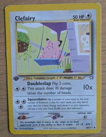 Pokémon Kaart - Clefairy [1st Edition] (30 / 111) beschikbaar voor biedingen