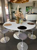 Design van Saarinen Tulip Knoll, eettafel rond 152cm, Ophalen, Rond, Zo goed als nieuw, Vijf personen of meer