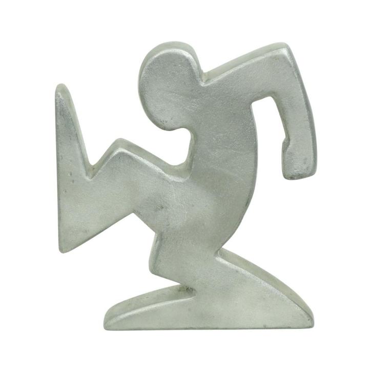 La Linea Osvaldo Cavandoli Design Boekensteun Metaal, Antiek en Kunst, Kunst | Designobjecten, Ophalen of Verzenden