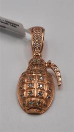 gouden granaat hanger 14kt, Www.bredajuwelier.nl, Nieuw, Ophalen of Verzenden, Kruis of Symbool