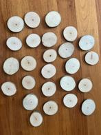 20 Eco Houtschijfjes ca.5cm herfst bloemschikken kerst, Ophalen of Verzenden, Nieuw, Materiaal