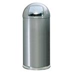 Afvalbak 56 liter Rubbermaid met Gegalvaniseerde binnenbak, 1786 PC 15, 40 liter of meer, Ophalen of Verzenden, Rvs