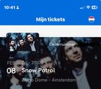 Snow Patrol 8 februari zitplaats, Tickets en Kaartjes, Eén persoon, Februari