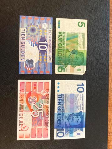 Nederlandse Gulden Bankbiljetten Set beschikbaar voor biedingen