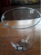 Grote glazen vaas., Overige kleuren, Ophalen of Verzenden, Minder dan 50 cm, Glas