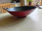 wokpan gietijzer, Huis en Inrichting, Keuken | Potten en Pannen, Ophalen, Gebruikt, Gietijzer, Wok
