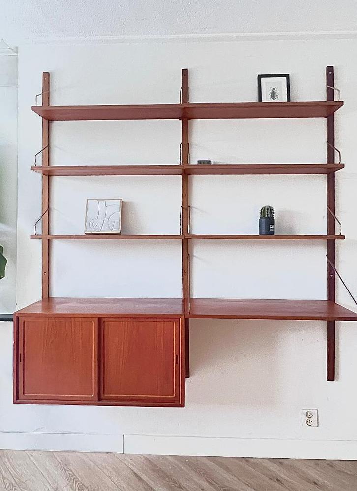 Poul Cadovius Royal System– wandrek boekenrek wandmeubel, Huis en Inrichting, Kasten | Wandmeubels, Gebruikt, 150 tot 200 cm, 150 tot 200 cm