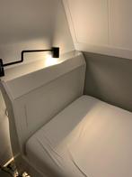 Woood tiener bed wit incl. Bijbehorend nachtkastje, 90 cm, Eenpersoons, Wit, Ophalen of Verzenden