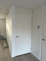 Stevige deur met stalen kozijn - 95,5x230 / 101,5x257, Doe-het-zelf en Verbouw, Deuren en Horren, Ophalen, Gebruikt, 80 tot 100 cm