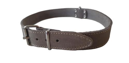 JACK AND VANILLA Halsband Gevet Grijs Nek 61-67 cm -40%!!!, Dieren en Toebehoren, Hondenhalsbanden en Penningen, Nieuw, Handgemaakt