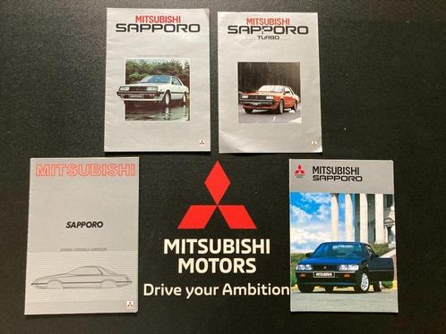 T E A B : 4 verschillende Mitsubishi Sapporo folders, Boeken, Auto's | Folders en Tijdschriften, Zo goed als nieuw, Mitsubishi