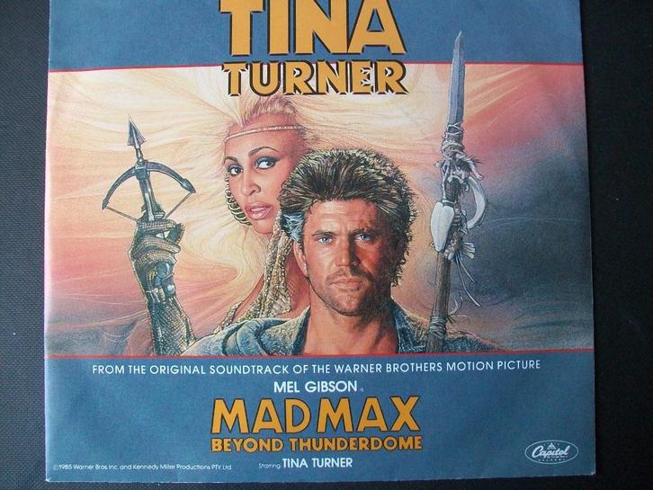 Tina Turner Met We Don't Need Another Hero 7 inch nieuwstaat, Cd's en Dvd's, Vinyl Singles, Zo goed als nieuw, Single, Filmmuziek en Soundtracks