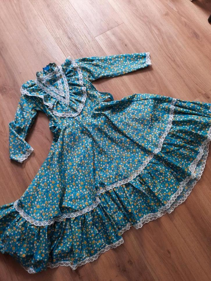 Handgemaakt mexican jurk maat 116, Kinderen en Baby's, Kinderkleding | Maat 116, Zo goed als nieuw, Meisje, Jurk of Rok, Ophalen of Verzenden