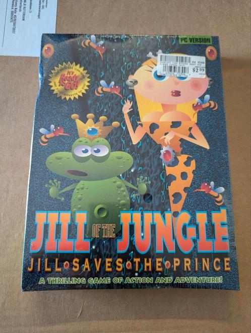 Vintage Jill of the jungle: Jill saves the prince big box pc, Spelcomputers en Games, Games | Pc, Nieuw, Avontuur en Actie, 1 speler