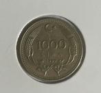 1000 lira Turkije 1990, Postzegels en Munten, Ophalen of Verzenden, Overige landen