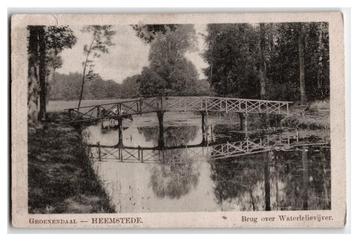 Heemstede, Groenendaal, Brug over Waterlelievijver. Opruimk. beschikbaar voor biedingen