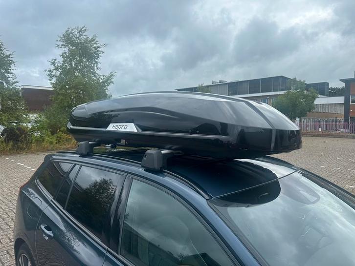 Dakkoffer Hapro Trivor 640 Liter te huur, Auto diversen, Dakkoffers, Zo goed als nieuw, Ophalen