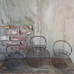 1x Oud brocante Frans eiermandje draadmandje *Etage3*, Gebruikt, ., Ophalen of Verzenden, .