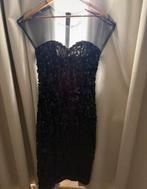 Avondjurk, Kleding | Dames, Jurken, Ophalen of Verzenden, Zo goed als nieuw, Zwart, Onder de knie