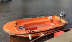 Reddingssloep met buitenboordmotor en dekzeil (Hatecke), Watersport en Boten, Sloepen, Ophalen, Tot 10 pk, Zo goed als nieuw, 3 tot 6 meter