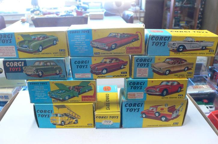 orginele corgi toys-lege-doosjes in goede staat-1/43, Hobby en Vrije tijd, Modelauto's | 1:43, Gebruikt, Auto, Corgi, Verzenden