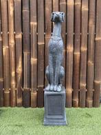 Set Whippet honden met zuilen, Tuin en Terras, Tuinbeelden, Ophalen, Nieuw, Beton, Dierenbeeld