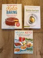 Keto & Vegan Kookboeken – Keto Baking, Vegan Keto, Keto-tar, Hoofdgerechten, Gezond koken, Ophalen of Verzenden, Zo goed als nieuw