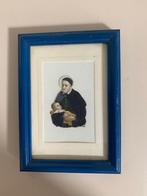 Ingelijst relief bidprentje. Reliefprentje Sint Vincentius., Ophalen, Zo goed als nieuw, Kaart of Prent, Christendom | Katholiek